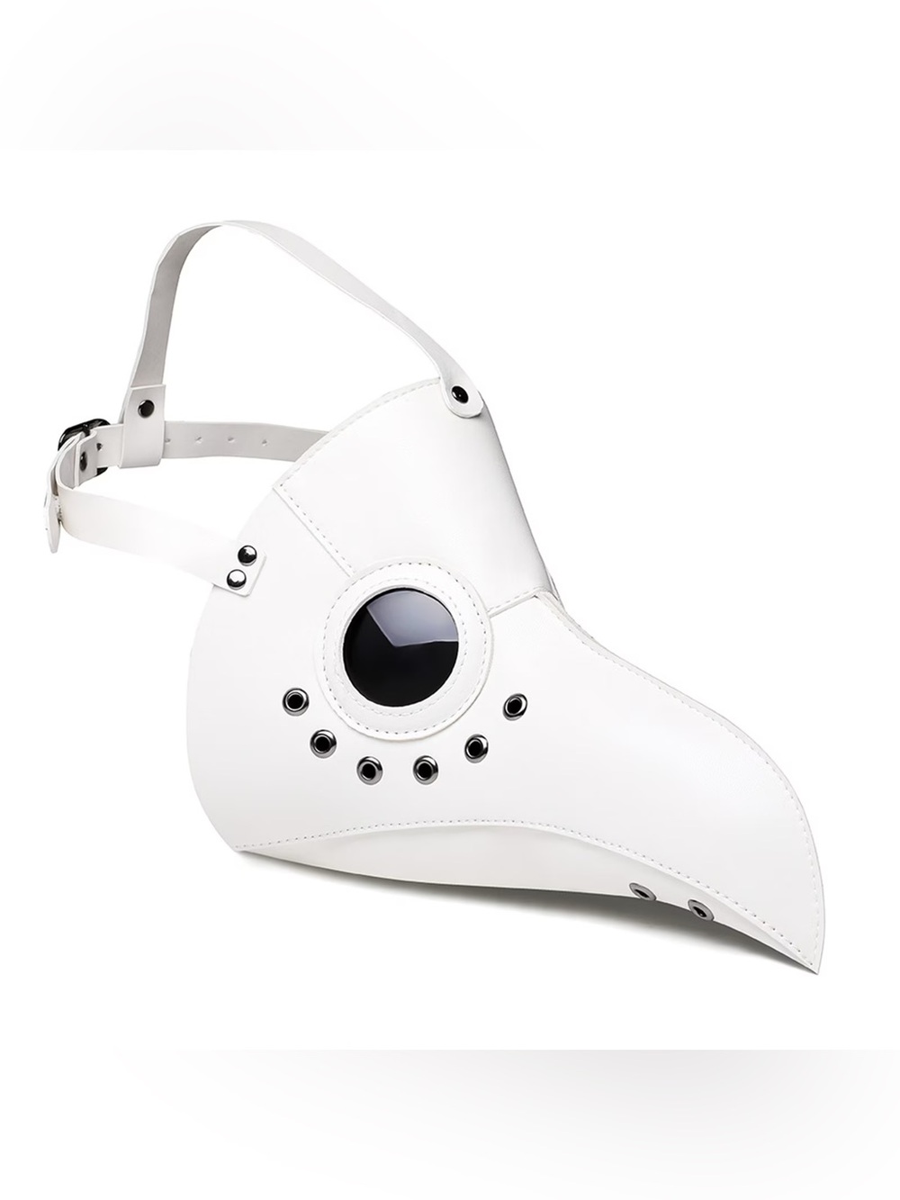 White Plague Doctor Beak Mask Steampunk Cosplay Adult OS